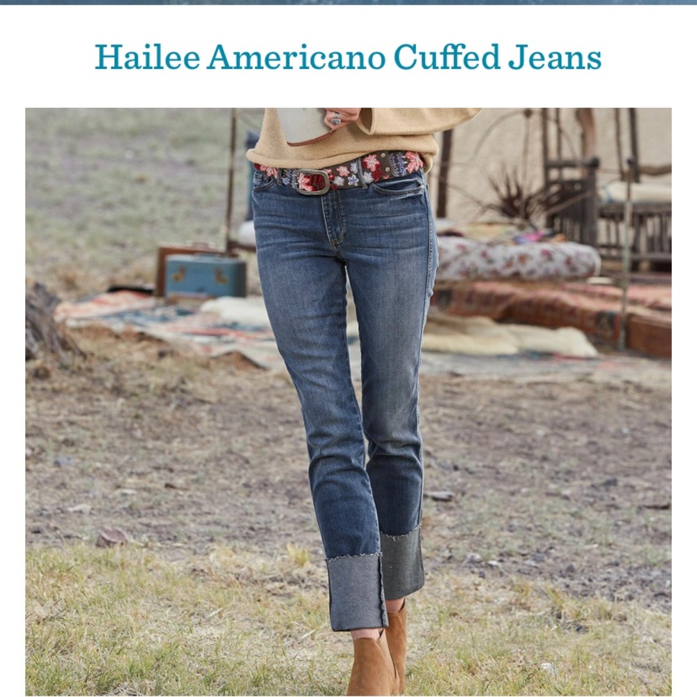 Sundance catalog Black Orchid Hailee cuffed jeans -size 28